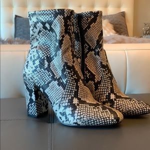 Steve Madden Snakeskin Booties